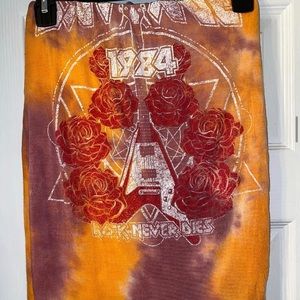 Fashion nova tie dye mini skirt